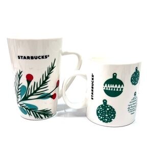 STARBUCKS Holliday / Christmas / Winter / Two (2) 12oz Mugs​​​​​​​​​​​​